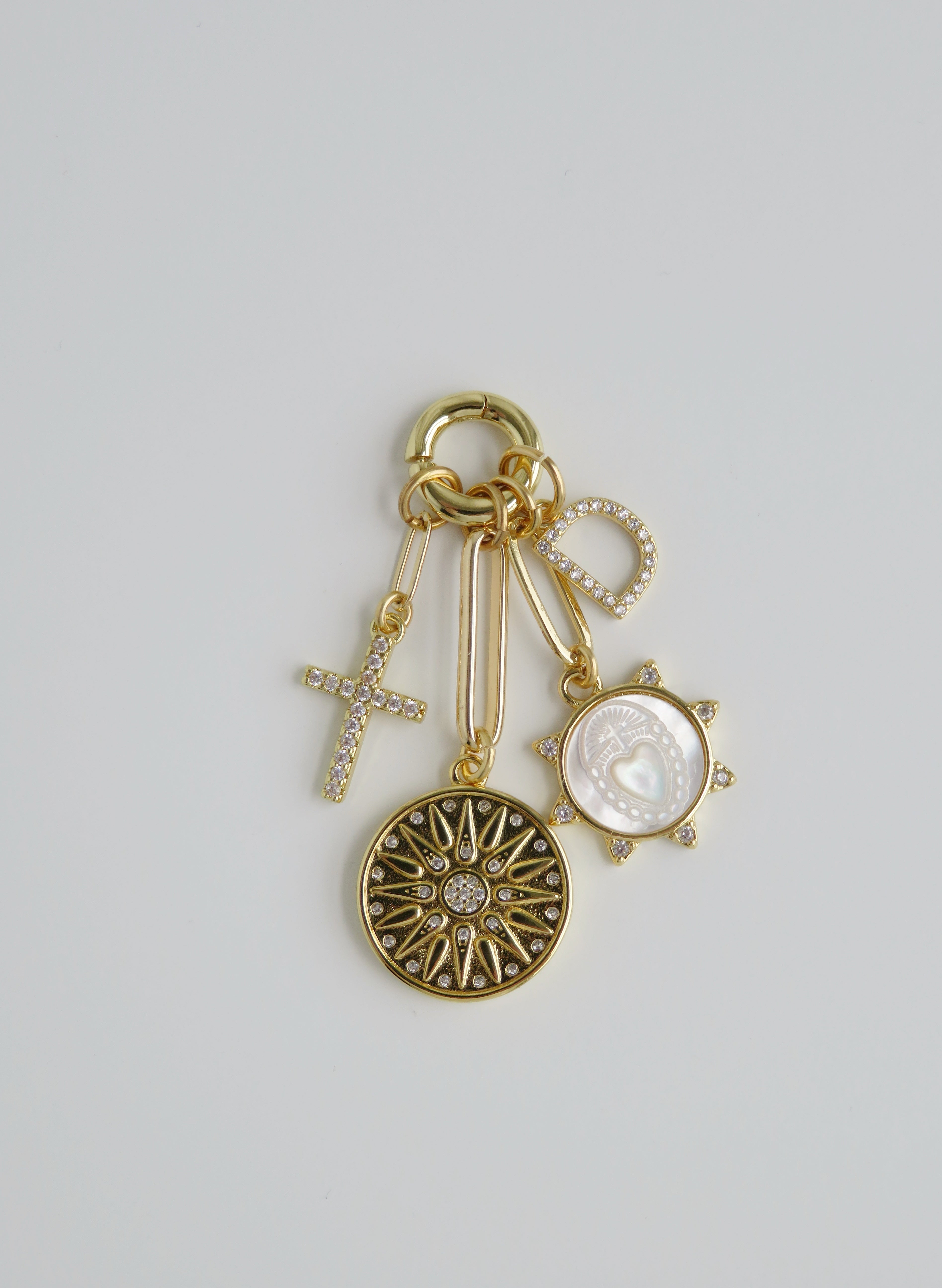 Sacred Heart Charm Cluster