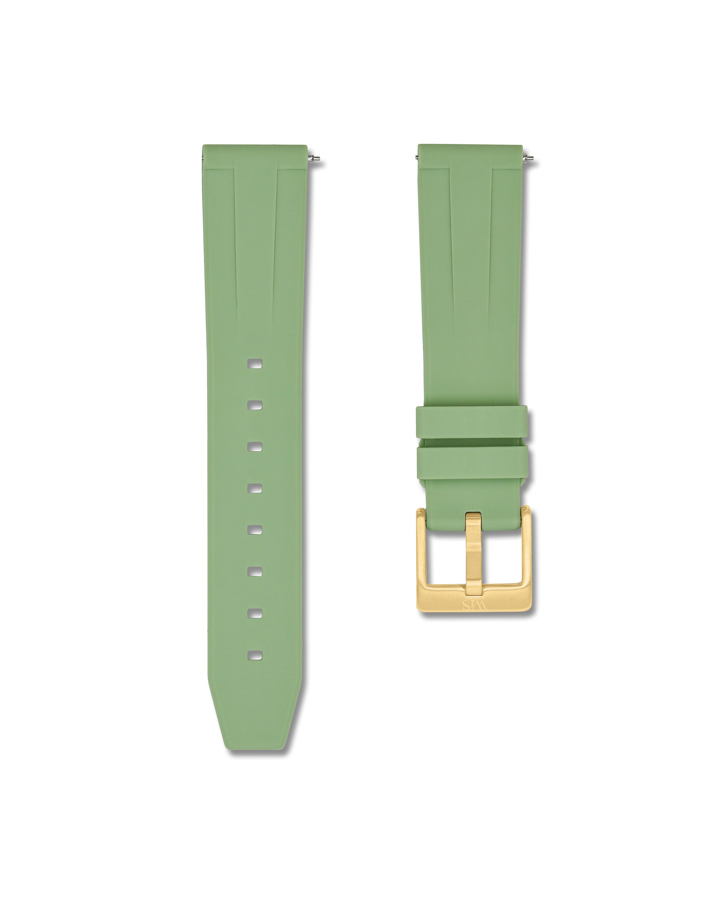 Sage Green Quick Release Rubber Strap 24mm