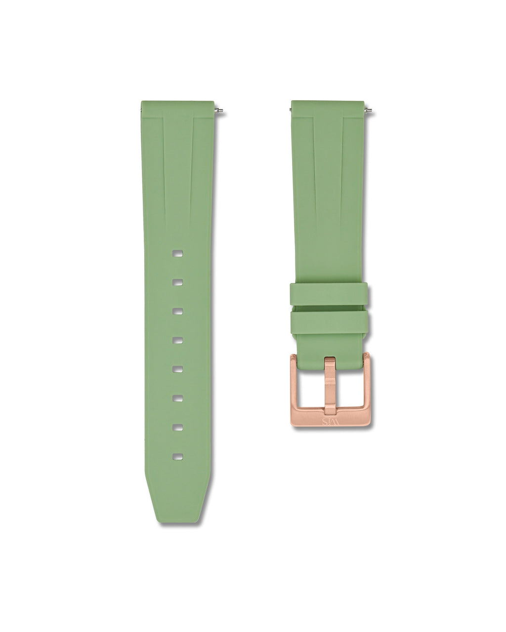 Sage Green Quick Release Rubber Strap 24mm