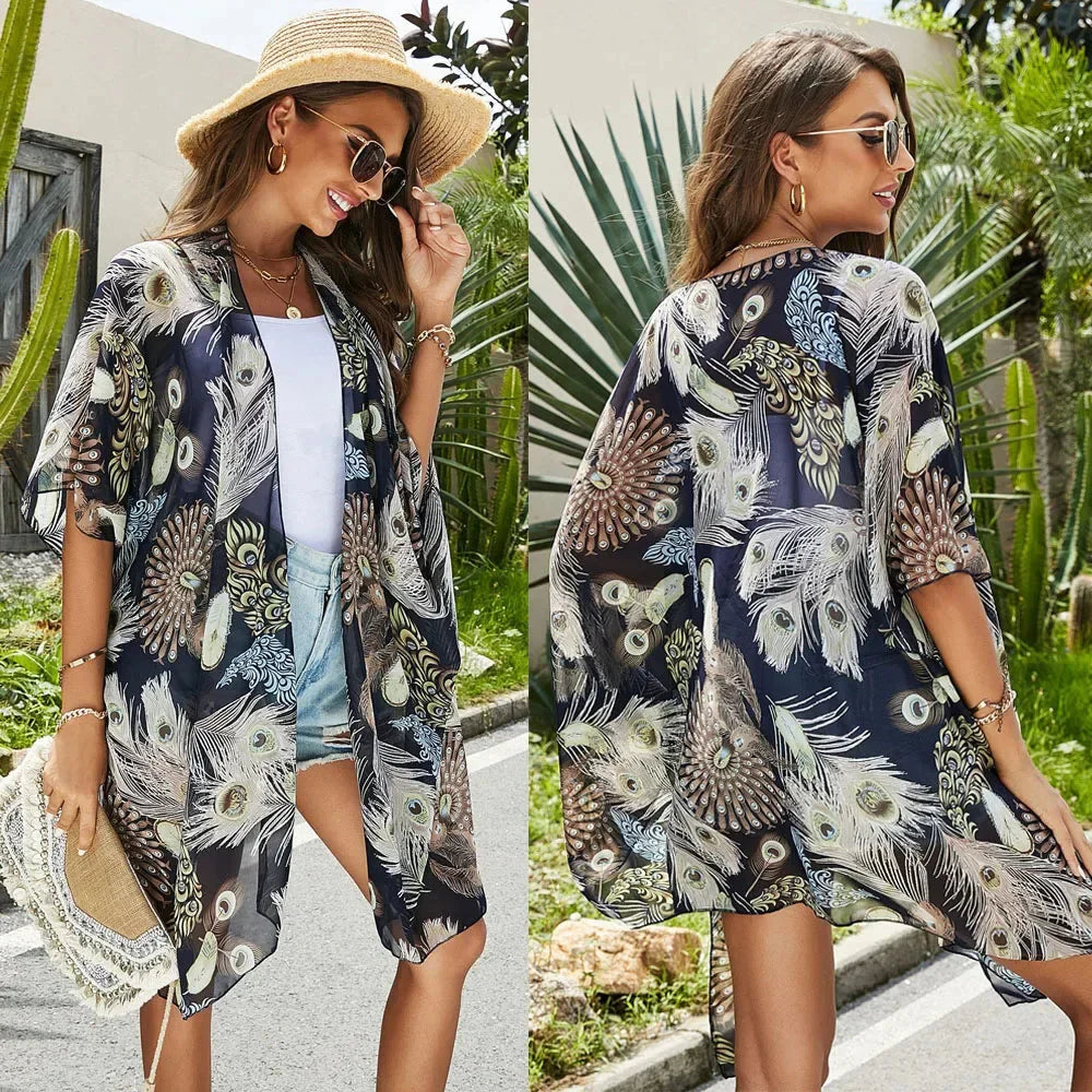 Women's Floral Beach Cover Up