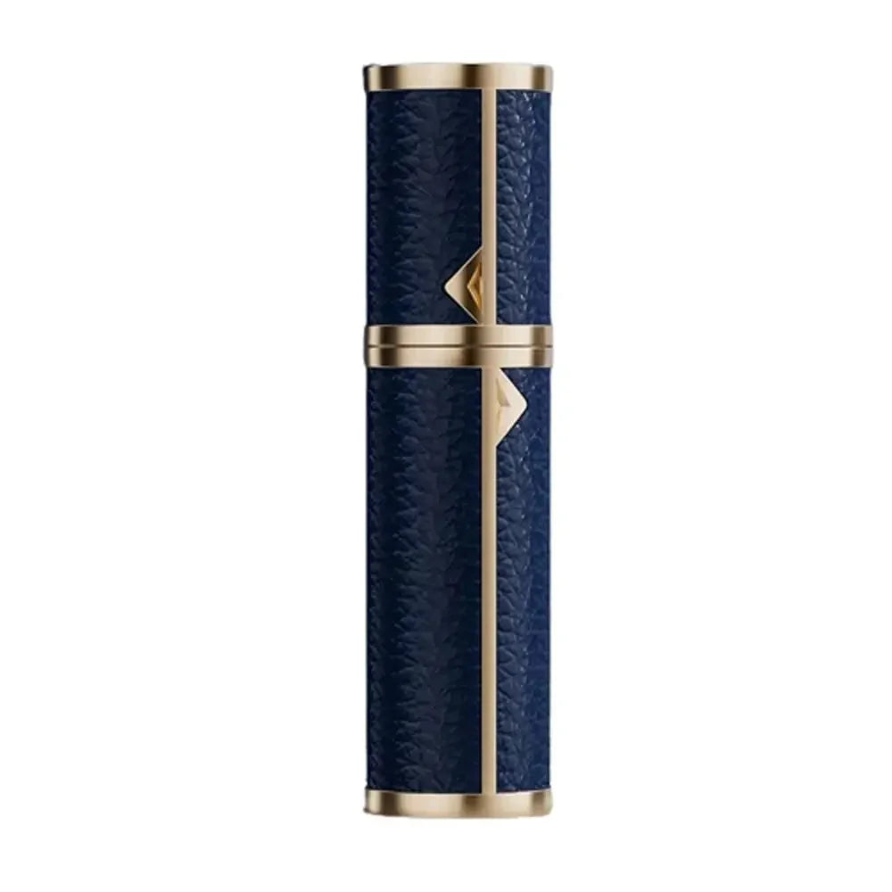 Luxury Bottom-filled Perfume Bottle Aluminum Self-pumping 5ml Real Leather Spray Bottle Cologne Moisturizer Fragrance