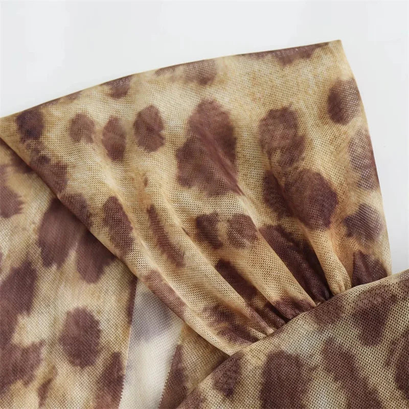 Ladies Leopard Bodysuit