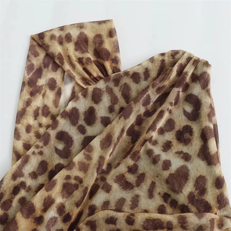 Ladies Leopard Bodysuit