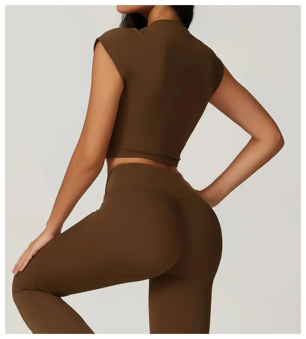 Lucid High Waist Flare Leg Yoga Set