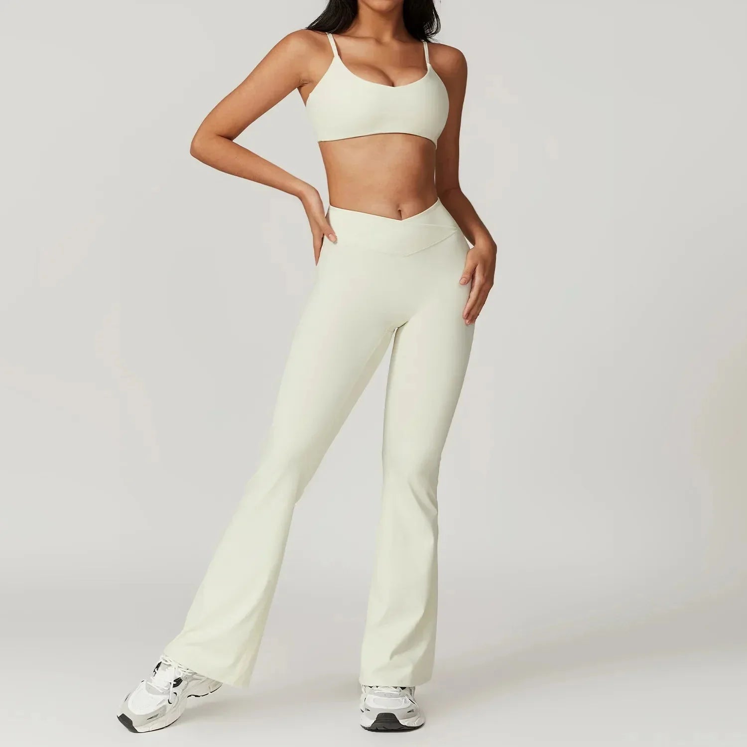 Lucid High Waist Flare Leg Yoga Set
