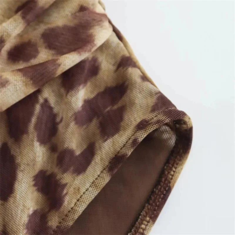 Ladies Leopard Bodysuit