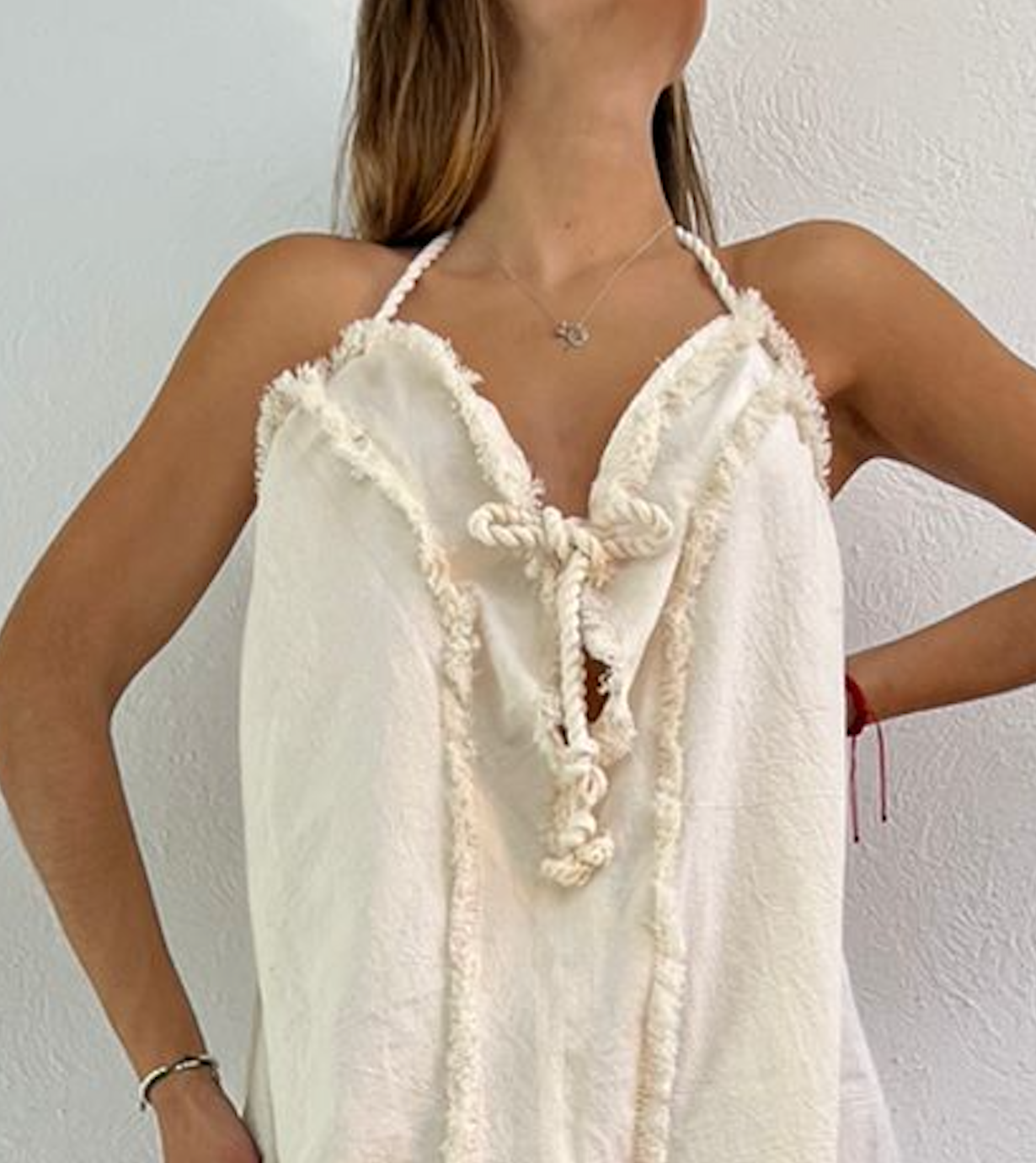 Handmade Boho Beach Backless Maxi Dress "TESSY", by ALLE BOHO