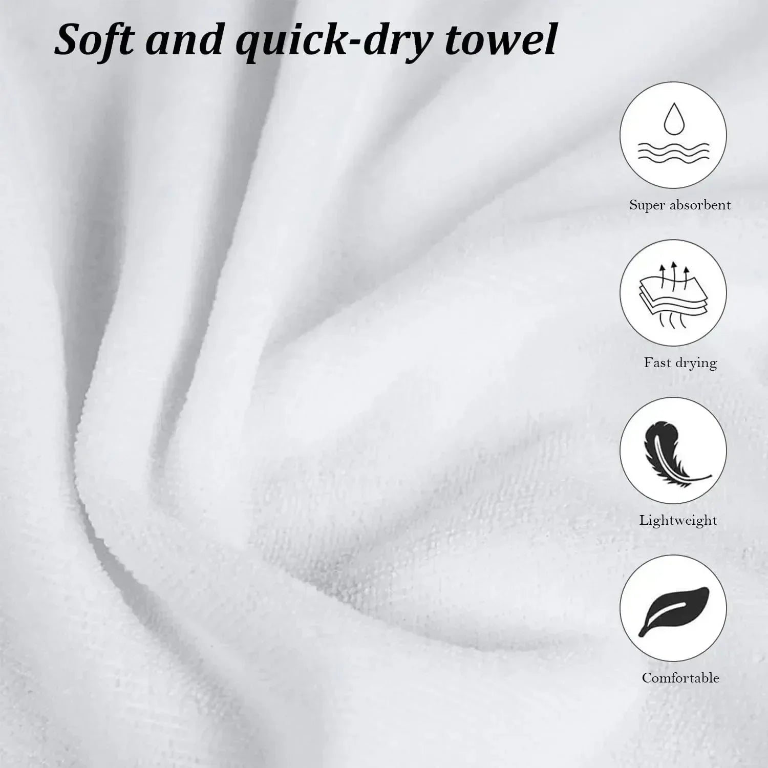 Oversized Anchor Quick Dry Towel