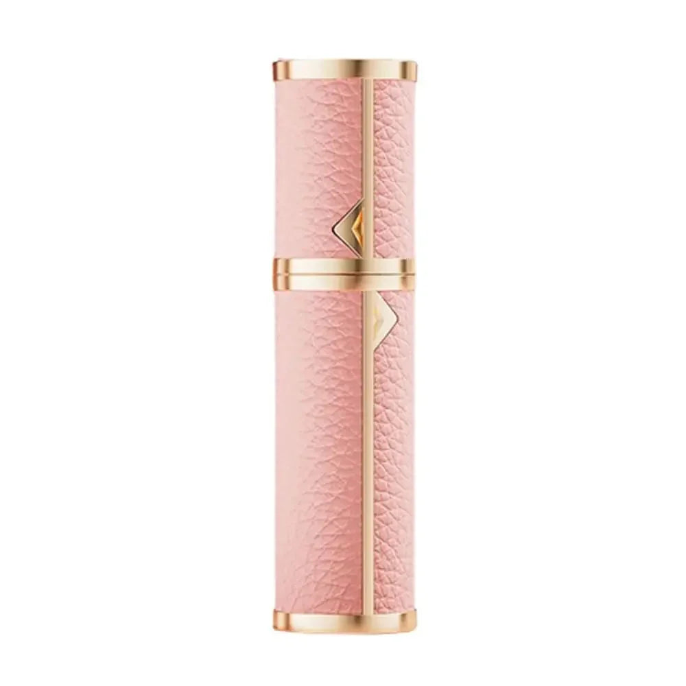 Luxury Bottom-filled Perfume Bottle Aluminum Self-pumping 5ml Real Leather Spray Bottle Cologne Moisturizer Fragrance