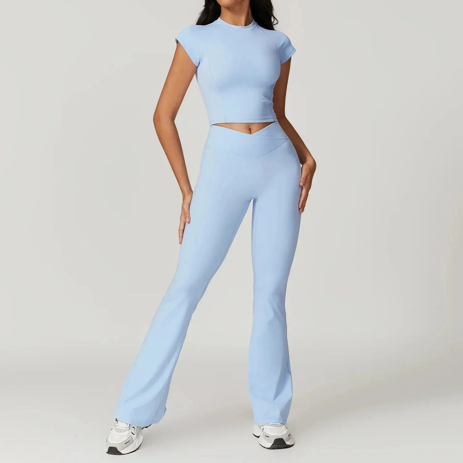 Lucid High Waist Flare Leg Yoga Set