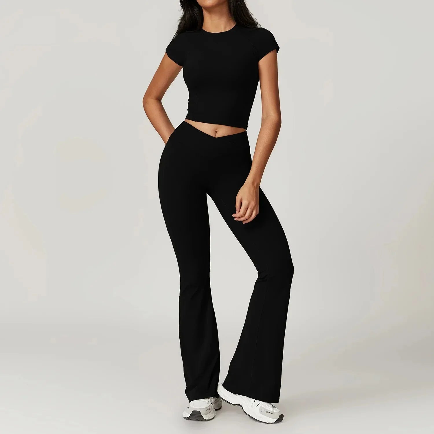 Lucid High Waist Flare Leg Yoga Set