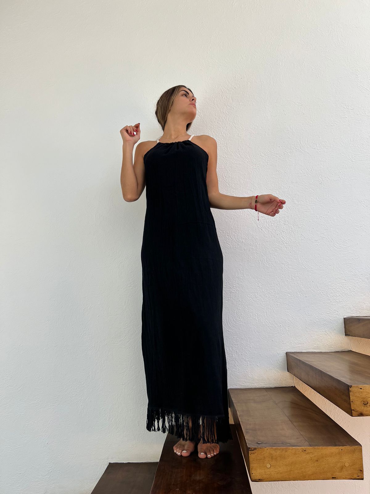 Handmade Boho Beach Maxi Dress "CRUSSY", by ALLE BOHO