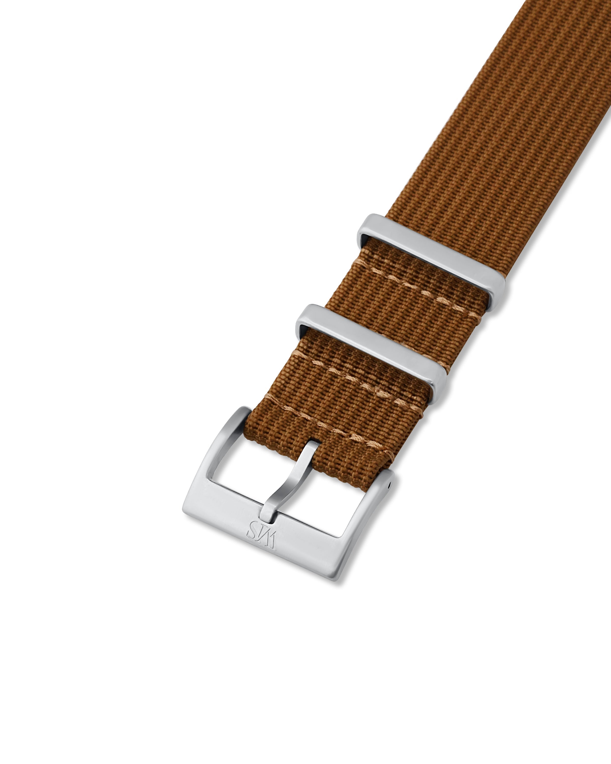 Woodland Brown Woven Nylon Strap 24mm