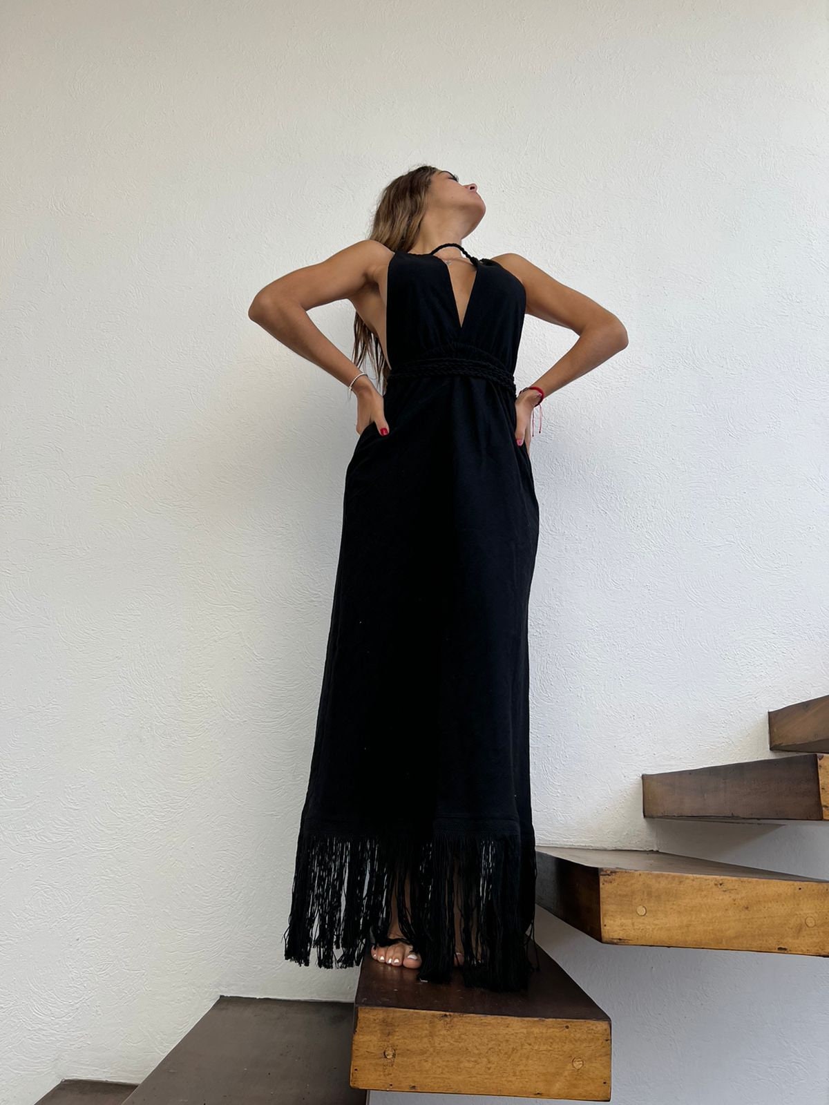 Handmade Boho Maxi Beach Dress "NAOMI", by ALLE BOHO