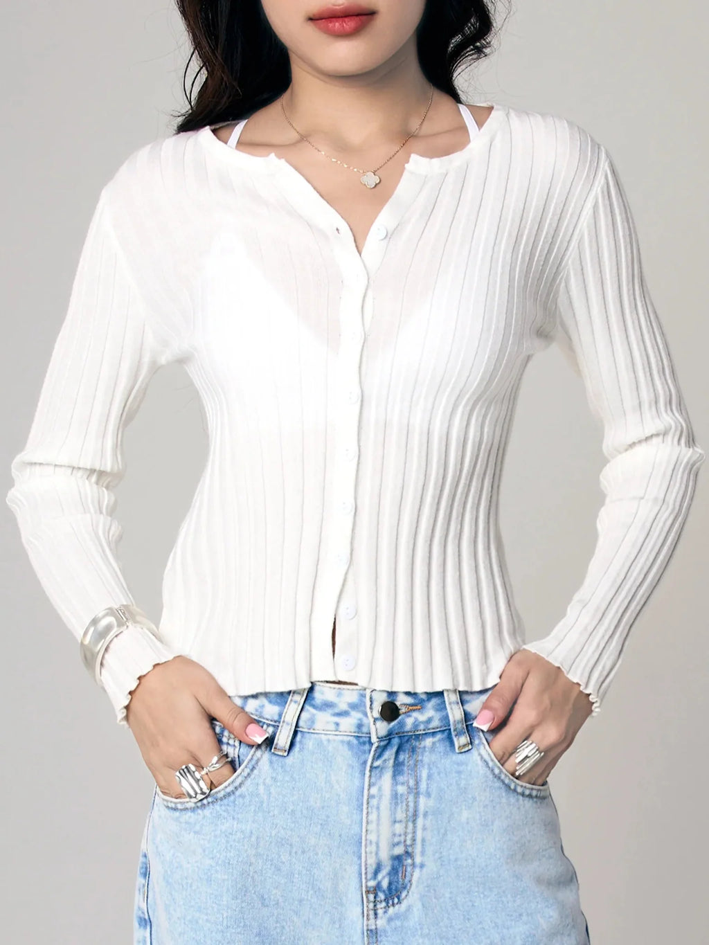 Kalani Slim Thin Sweater Lightweight Stylish