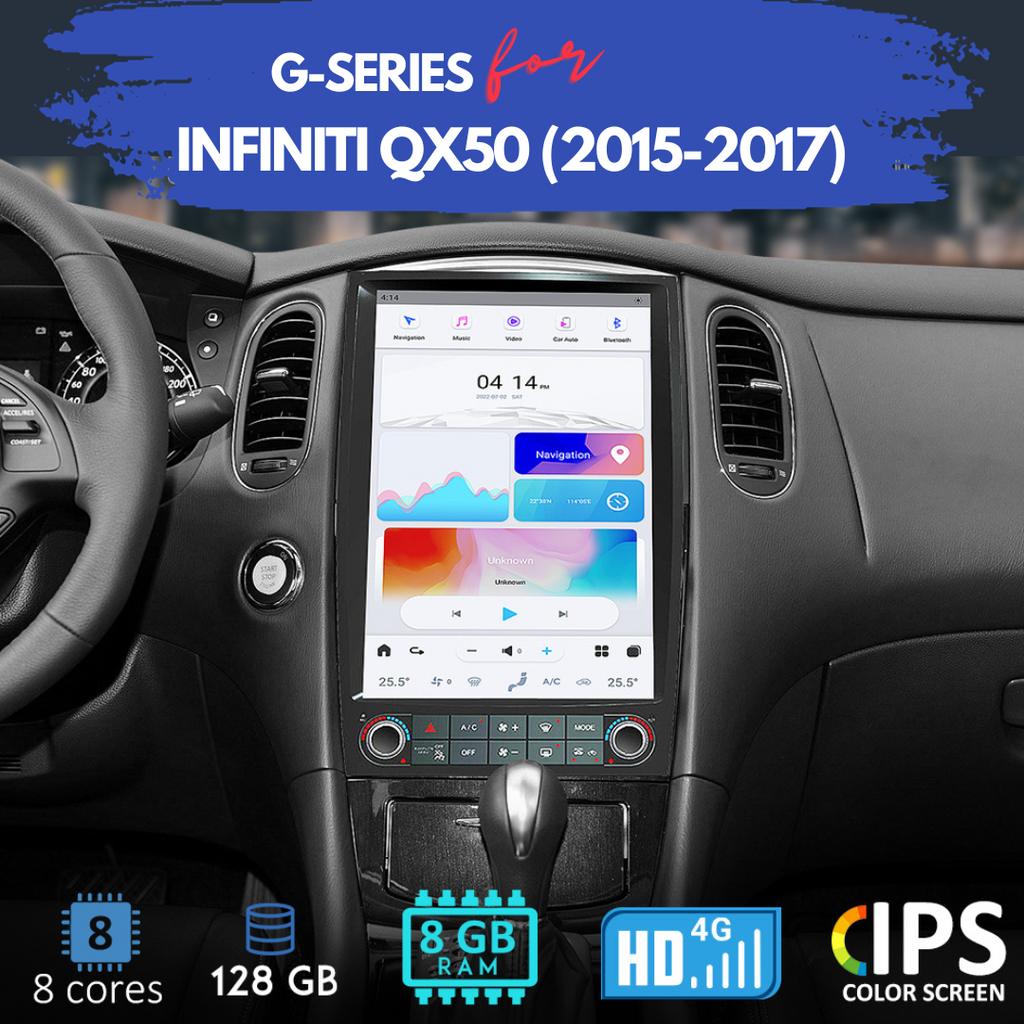 Infiniti QX50 (2015–2017) Android Head Unit | SquareWheels G-Series